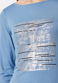 Bedrucktes Jersey-Shirt mit 3/4-Ärmeln thumbnail 6