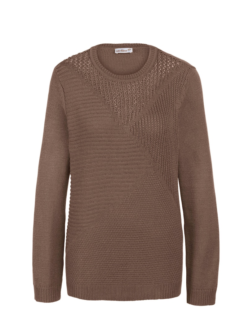 Pflegeleichter Pullover in hochwertiger Rippenstruktur