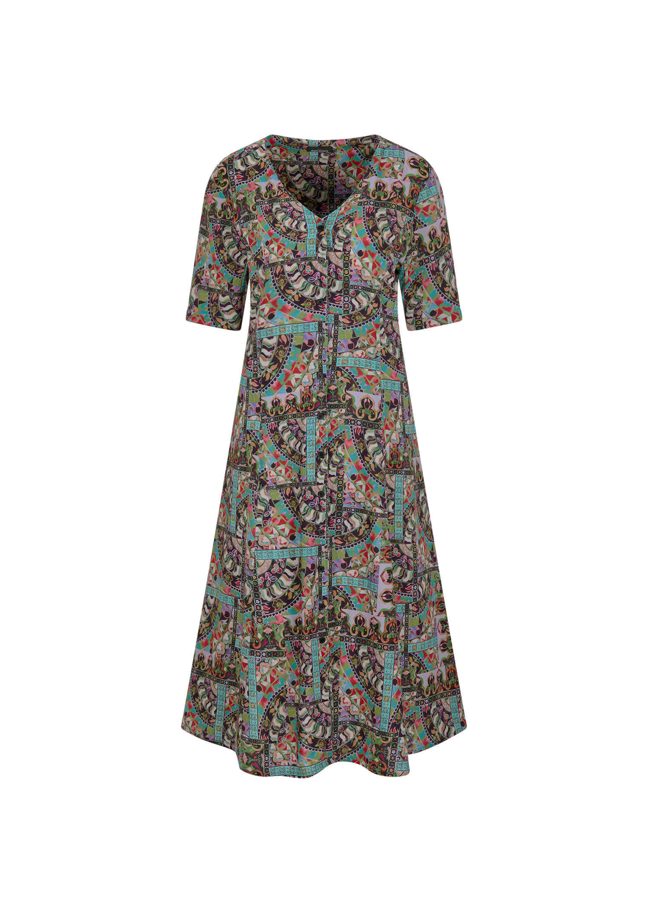 Farbenfrohes Kleid aus reiner Viskose