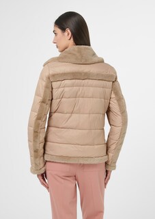 Steppjacke im Bikerstyle mit Webpelz-Akzenten thumbnail 4