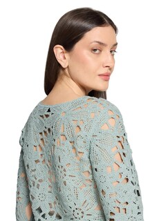 Häkelpullover mit Blütenmuster thumbnail 5
