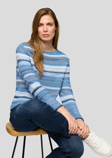 Ringelpullover in Strukturstrick thumbnail 4