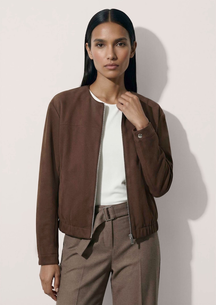 Blouson in suèdelook