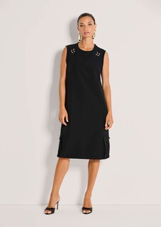 Kleid in H-Linie mit goldfarbenen Spangen thumbnail 3