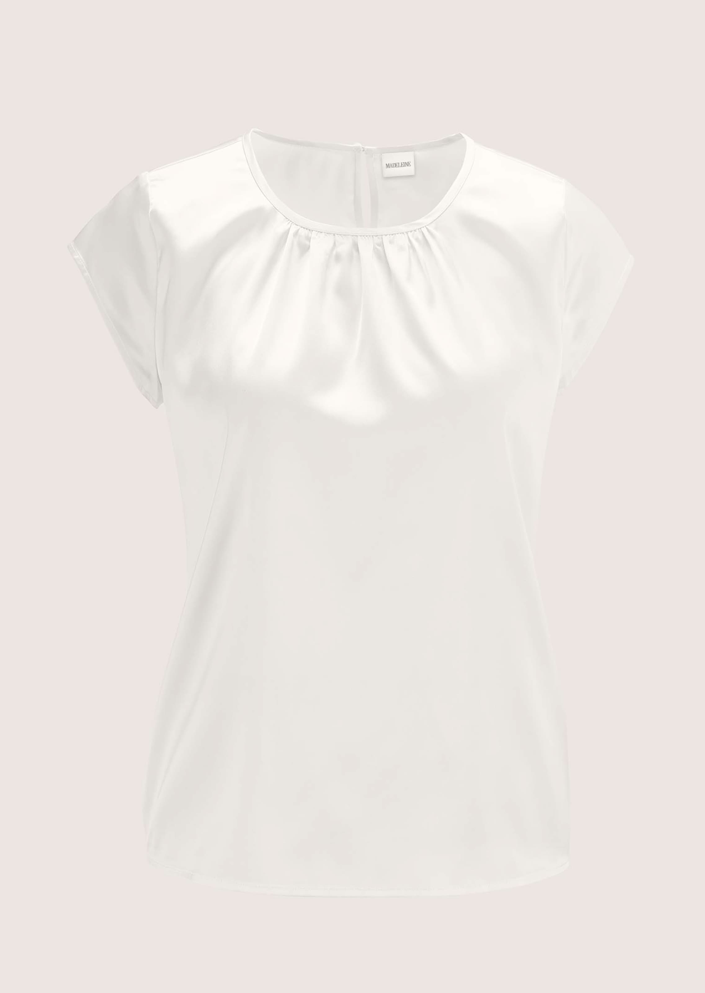 Kurze Satin-Bluse in trendstarker A-Linie