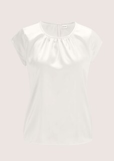 Kurze Satin-Bluse in trendstarker A-Linie thumbnail 7