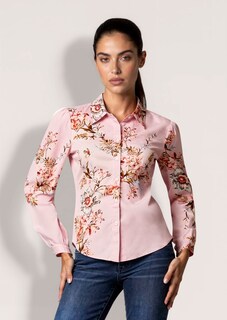 Cotton shirt featuring a floral print thumbnail 2