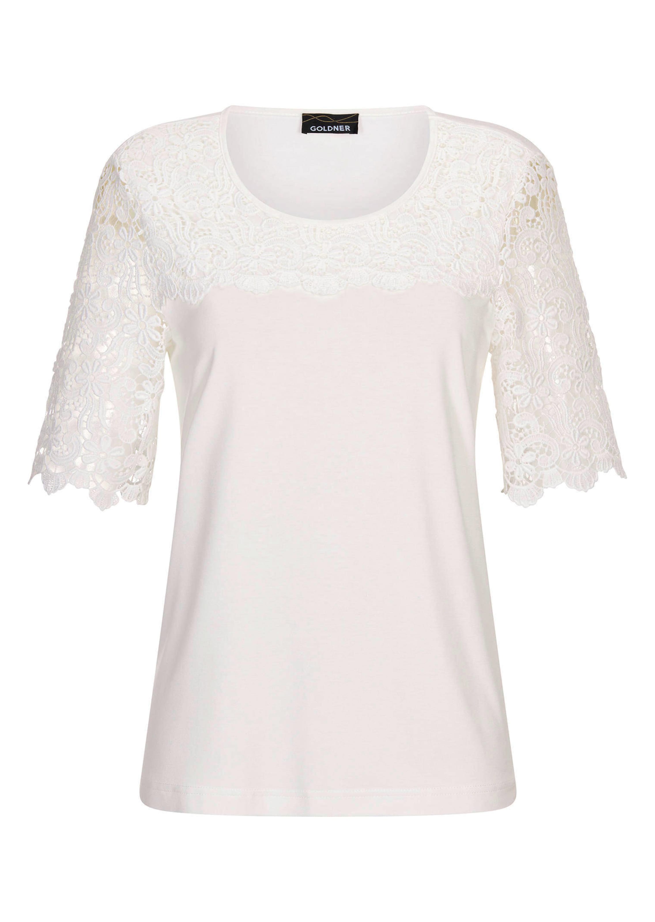 Shirt mit effektvoller Spitze