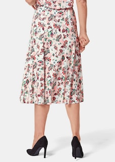 Comfortabele, gedessineerde rok met rondom elastische tailleband thumbnail 2