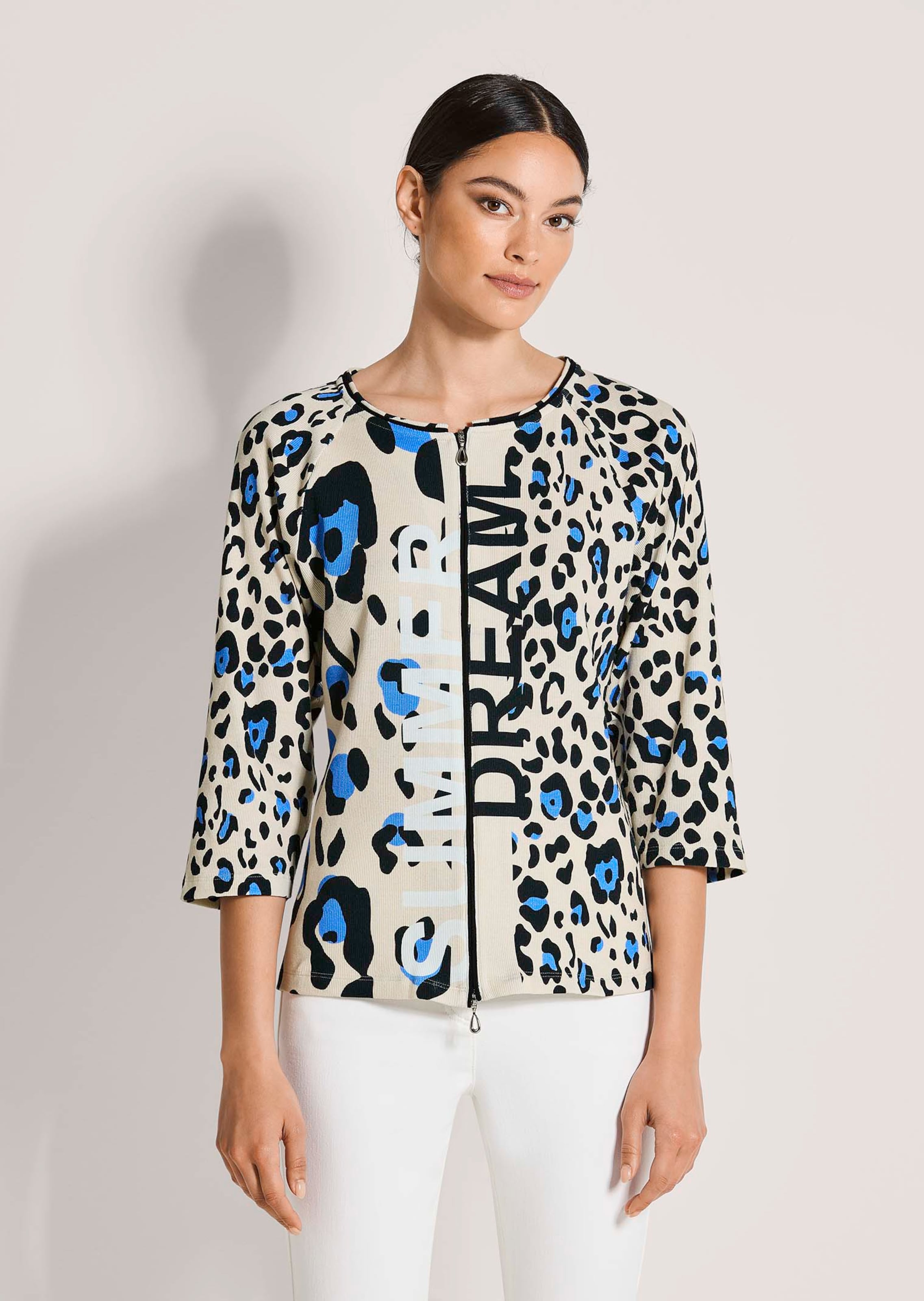 Shirtjacke mit Animalprint