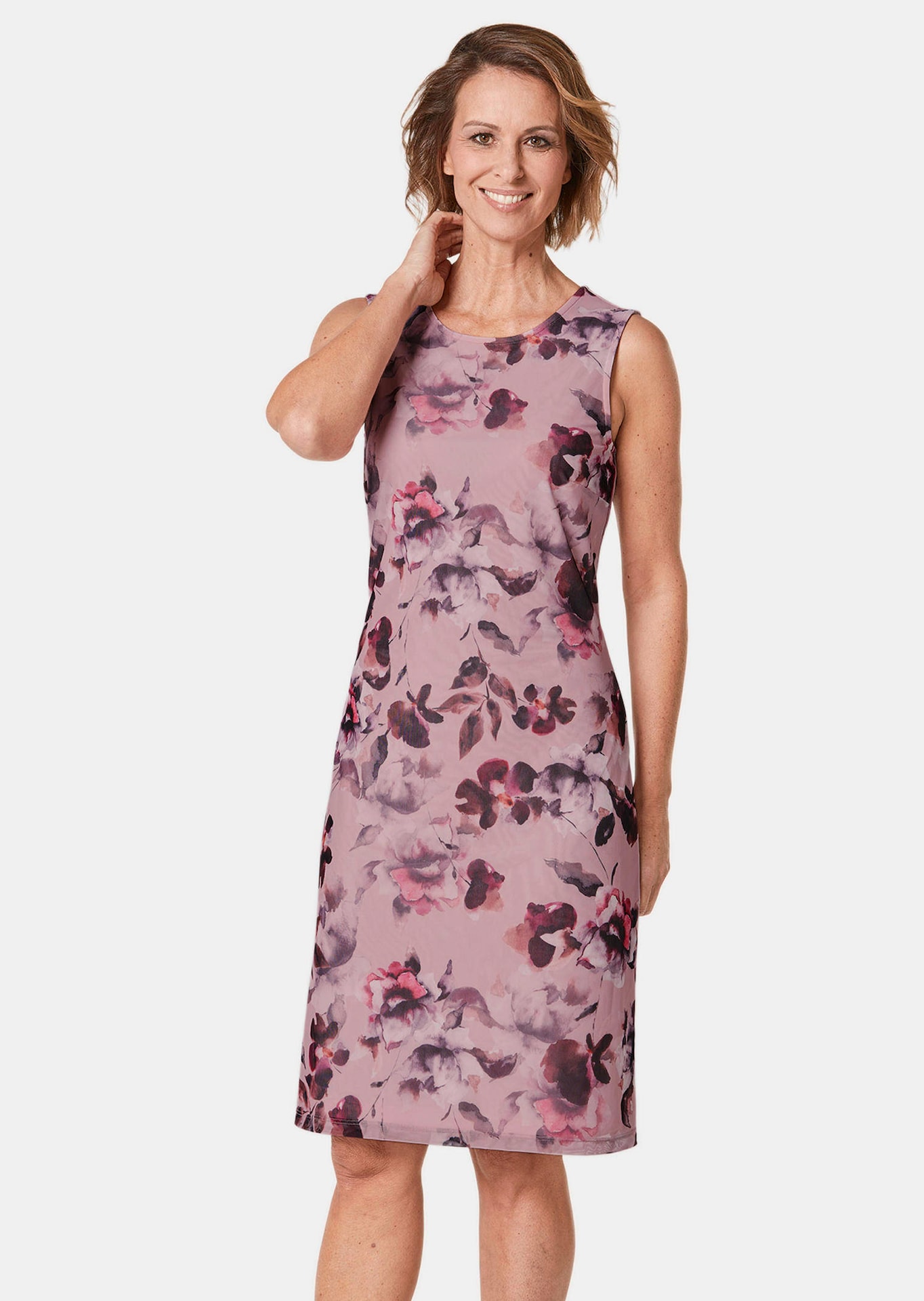 Elegantti mekko pehmeää mesh-verkkokangasta