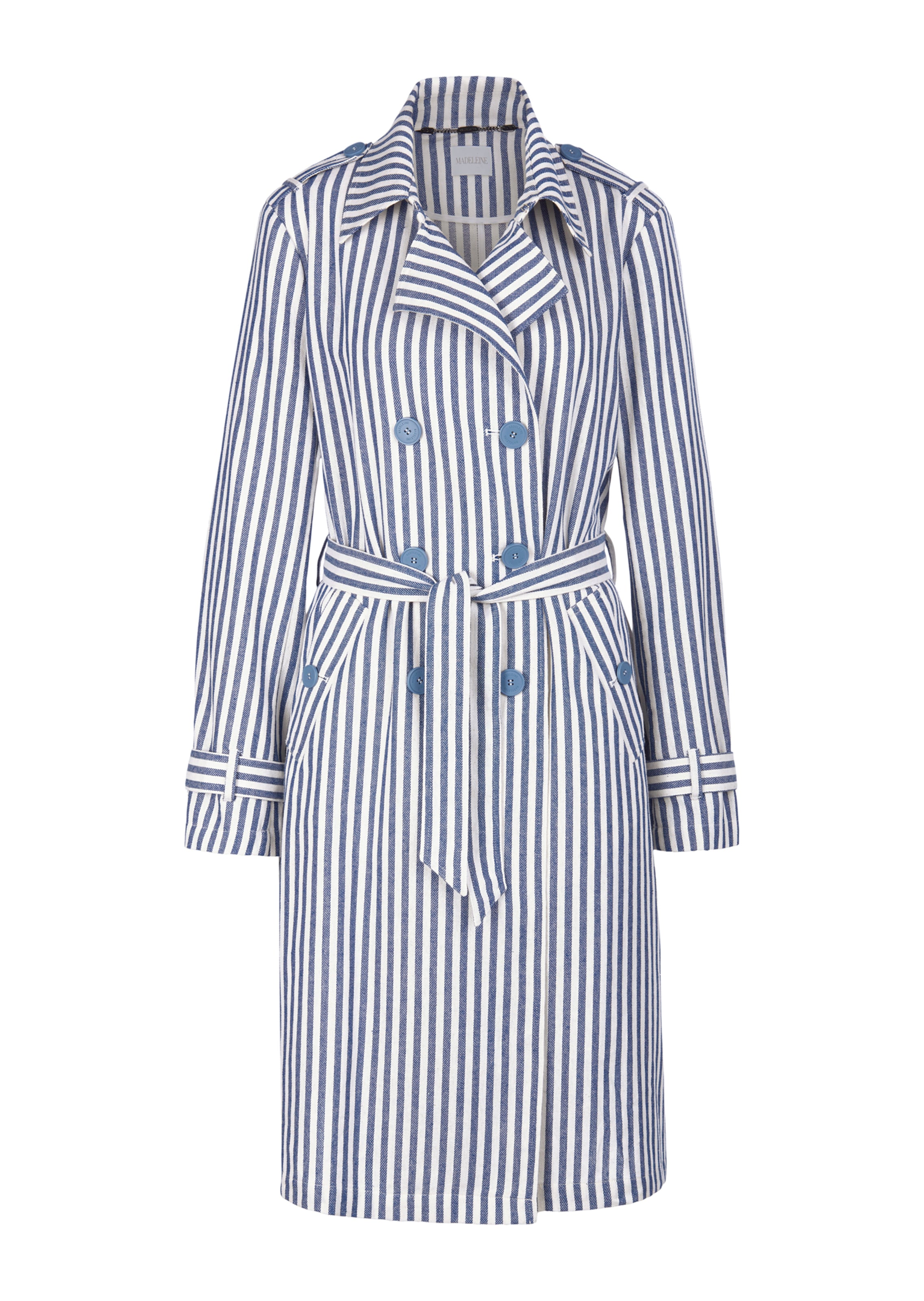 Trench coat in natural white / smoke blue | MADELEINE Fashion