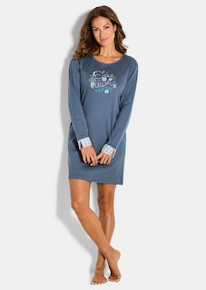 Nightdress with contrasting stripes thumbnail 2