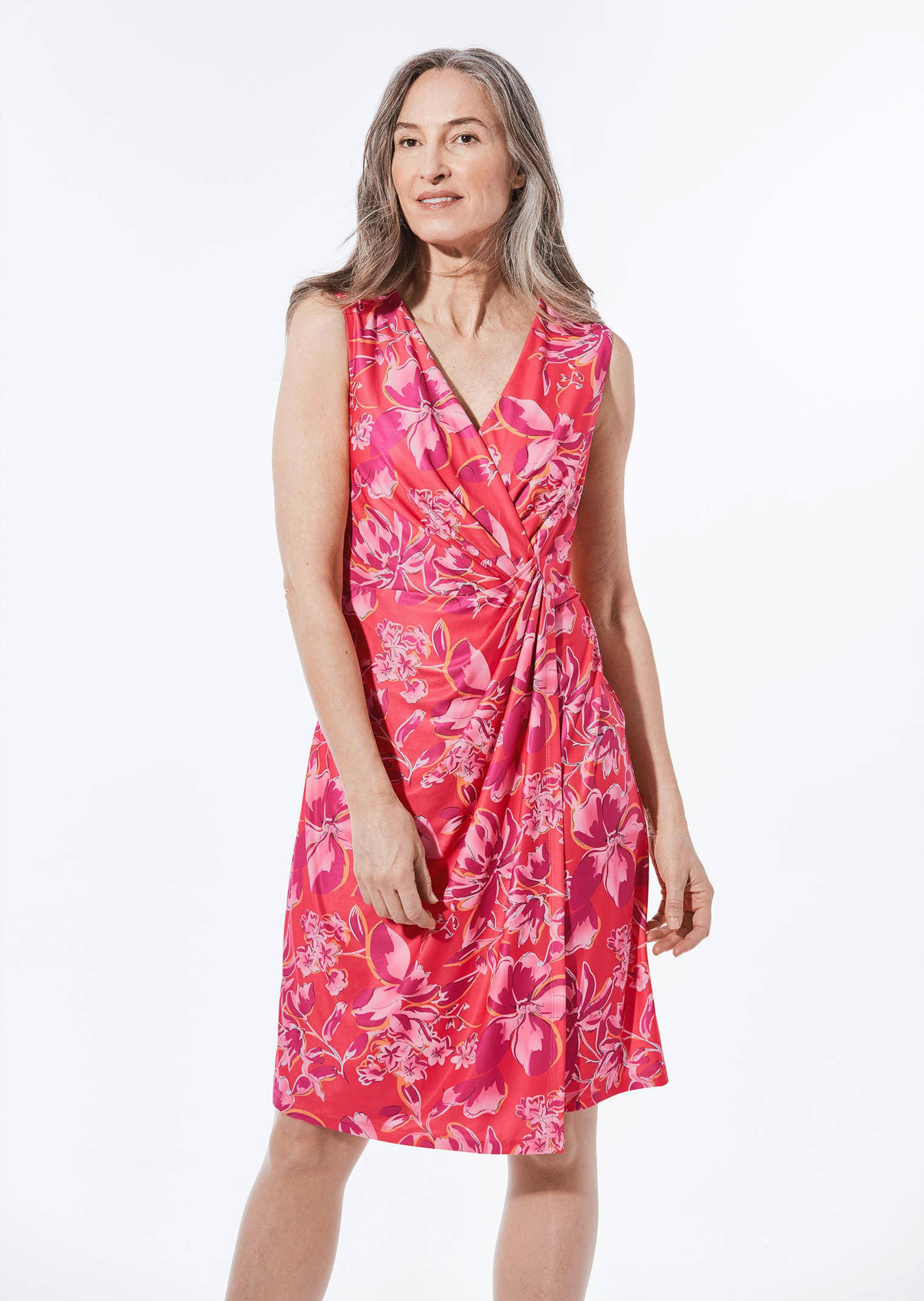 Kleid in Wickeloptik