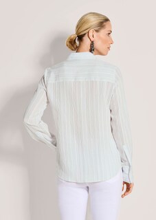 Hemdbluse mit feinen Streifen thumbnail 4