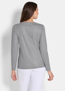 Langarm-Shirt aus reiner Baumwolle thumbnail 2