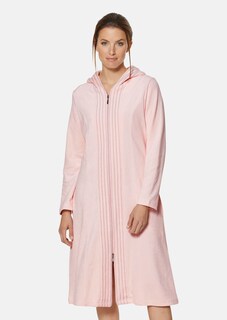 Dressing gown with hood and decorative stitching thumbnail 2