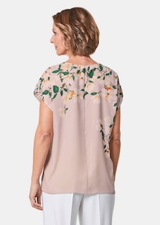 Luchtige blouse van chiffon met een bloemenprint thumbnail 3