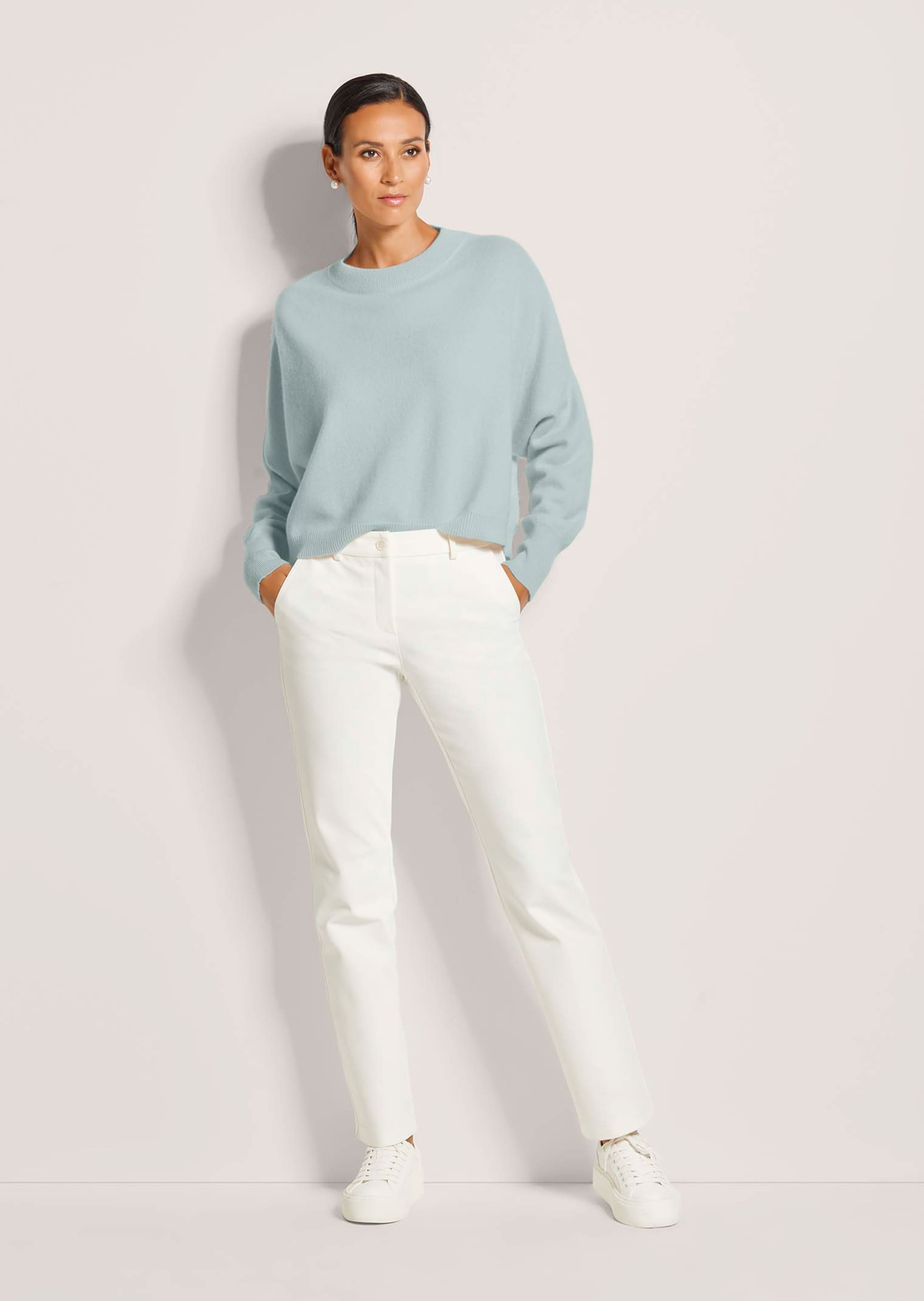 Pull court ample en mélange de cachemire