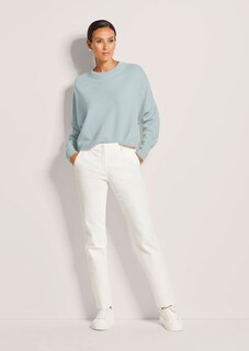 Kurzer Oversize-Pullover mit Kaschmir thumbnail 2