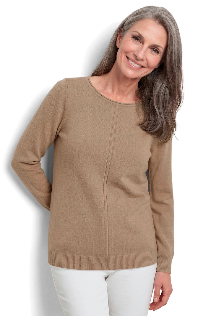 Strickpullover aus reiner Merinowolle