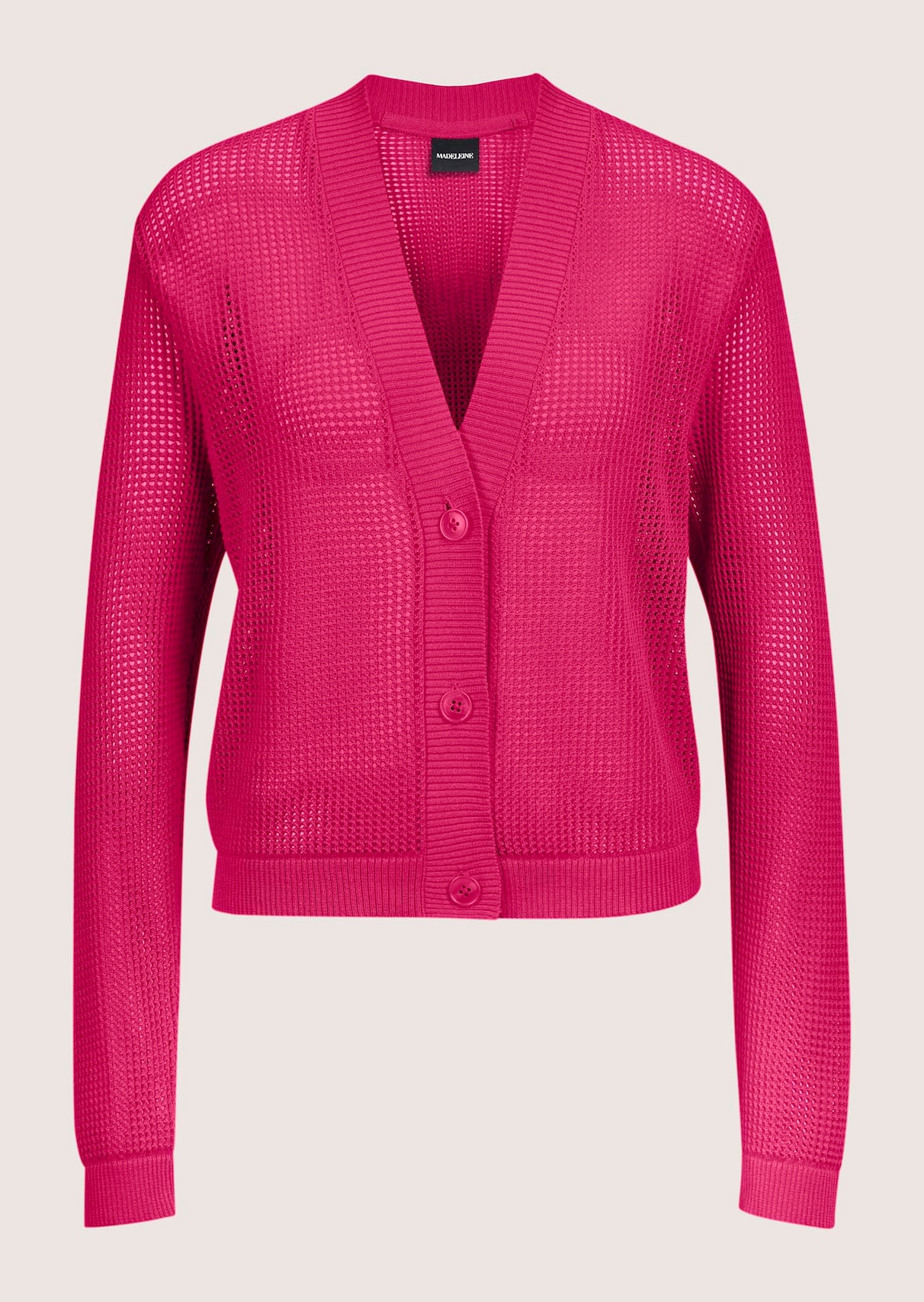 Short ajour cardigan