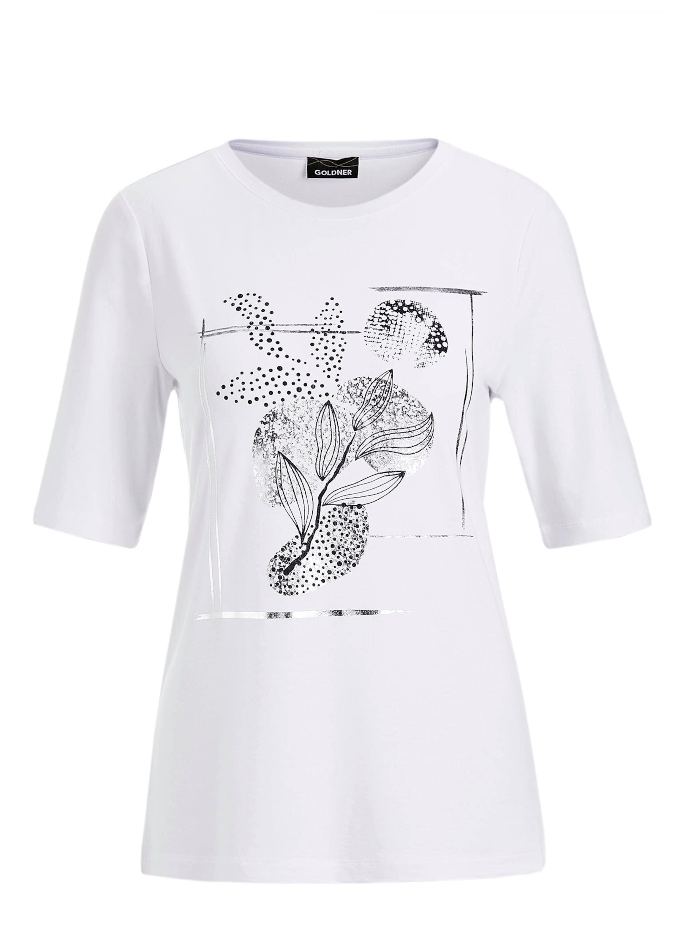 Printshirt mit Glanzdetails