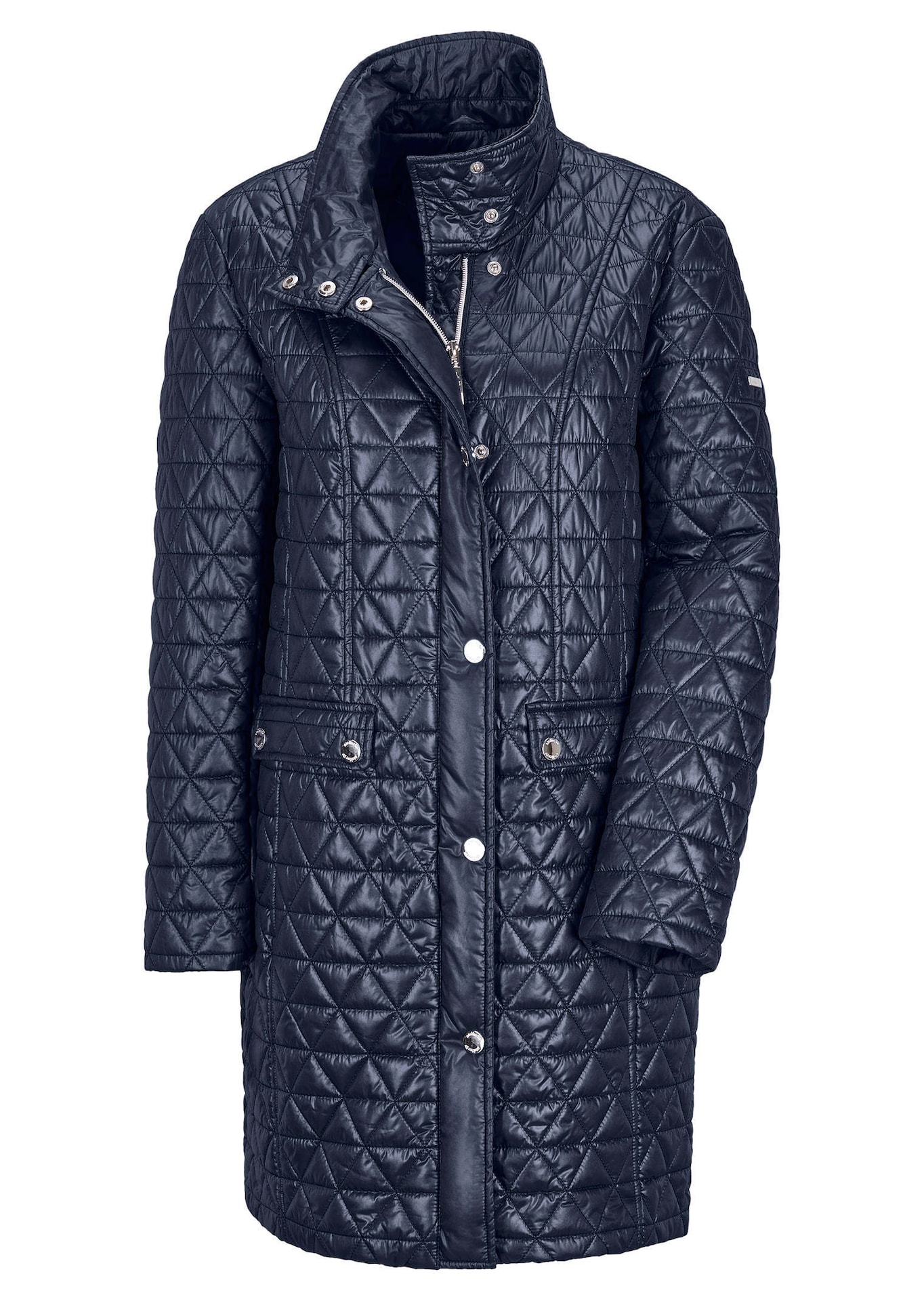Manteau court matelassée à col droit