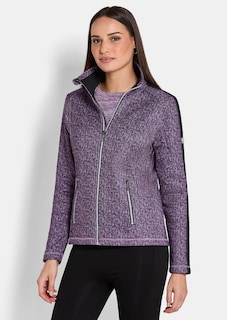 Knitted-look fleece jacket thumbnail 1