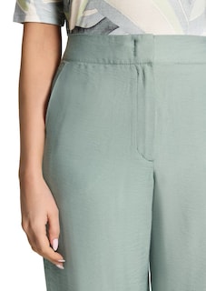 Wijde broek van glanzende viscose thumbnail 4