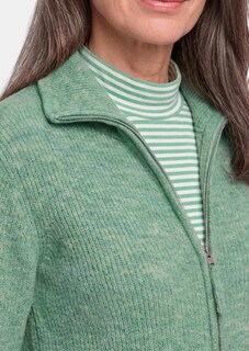 Strickjacke in Rippenstruktur mit Reissverschluss thumbnail 5