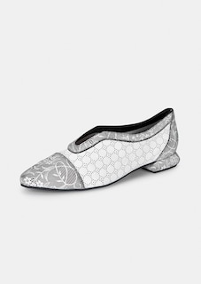 Slipper aus Leder mit Blumenornamenten thumbnail 1