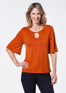 Elegantes Shirt mit Trompetenärmeln thumbnail 1