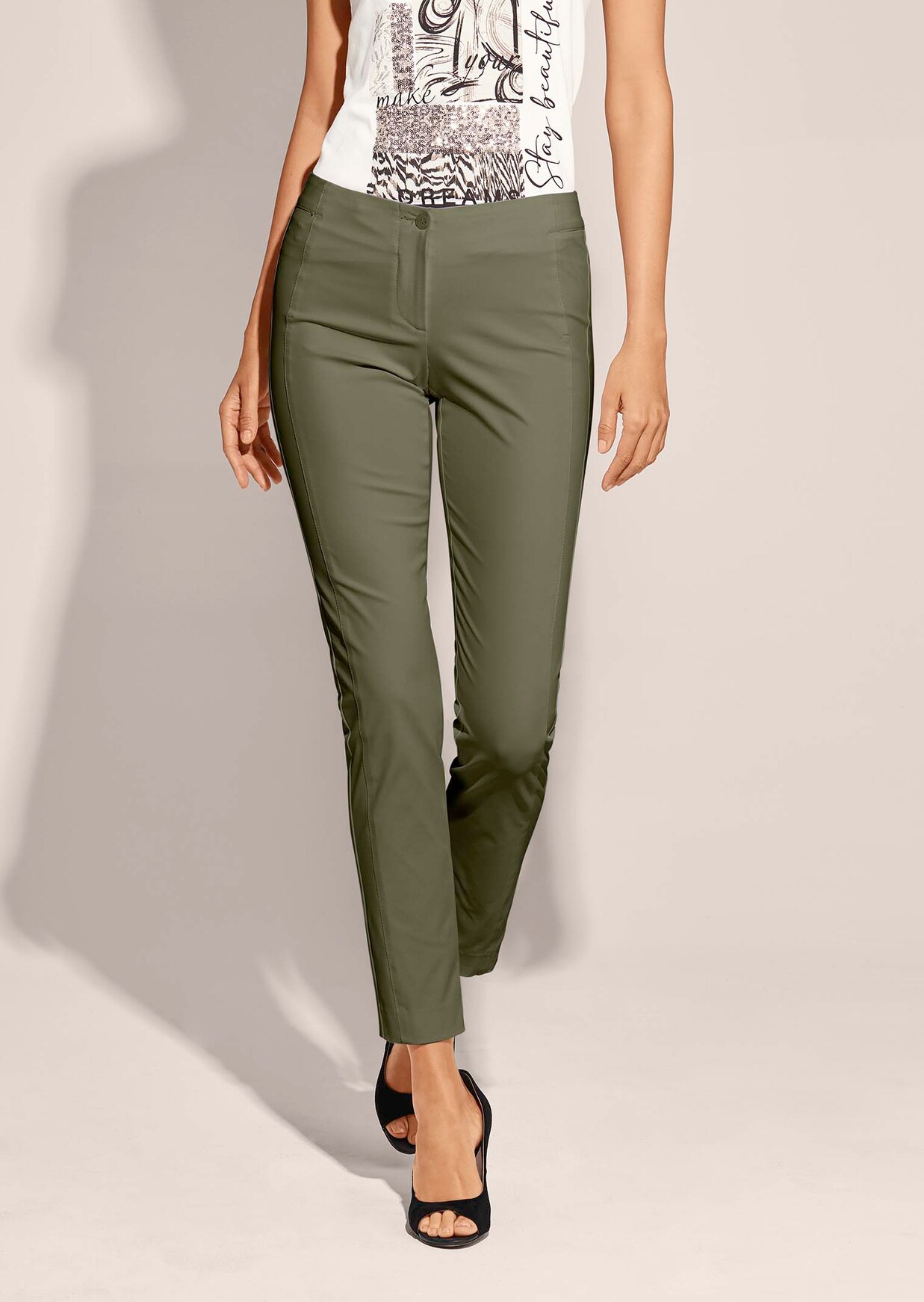 Schlanke Stretch-Hose