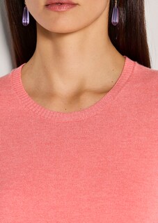 Fine knit crew neck jumper thumbnail 5