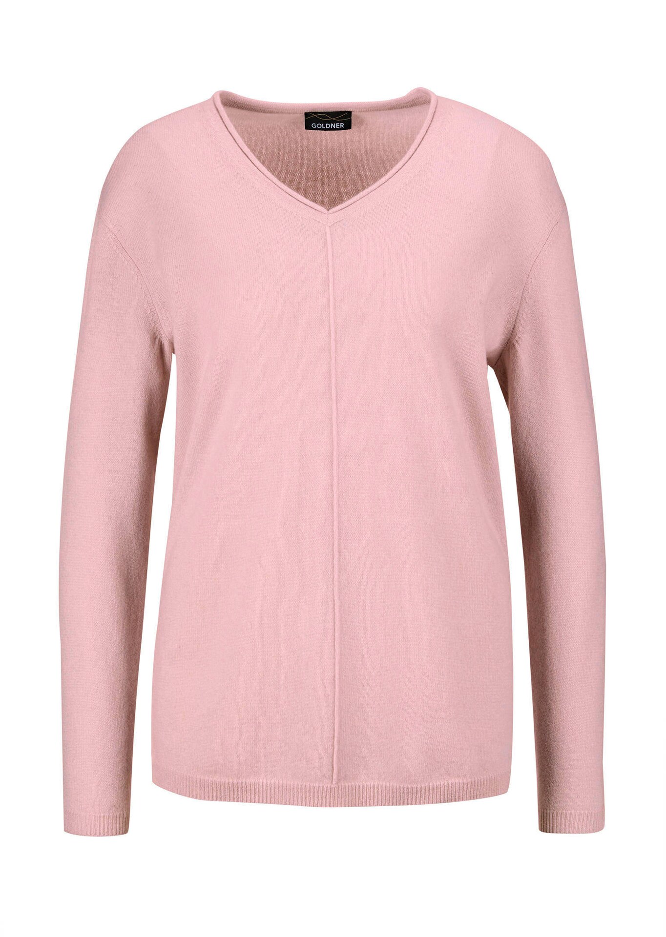 Kaschmirpullover mit V-Ausschnitt