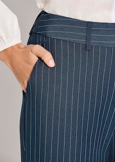 Nadelstreifenhose mit weitem Bein thumbnail 6