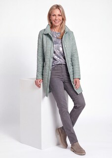 Manteau court matelassée à col droit thumbnail 4