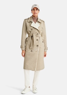 Trenchcoat mit edlem M-Logo-Jacquard thumbnail 3