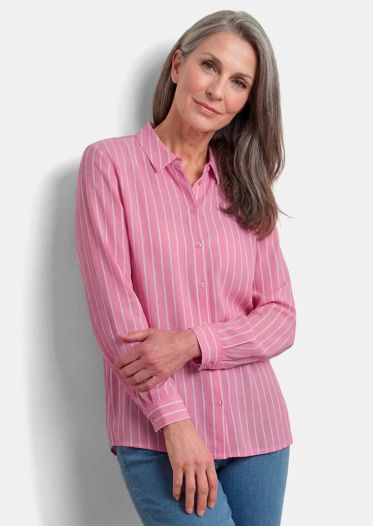 Leichte Hemdbluse mit Streifen