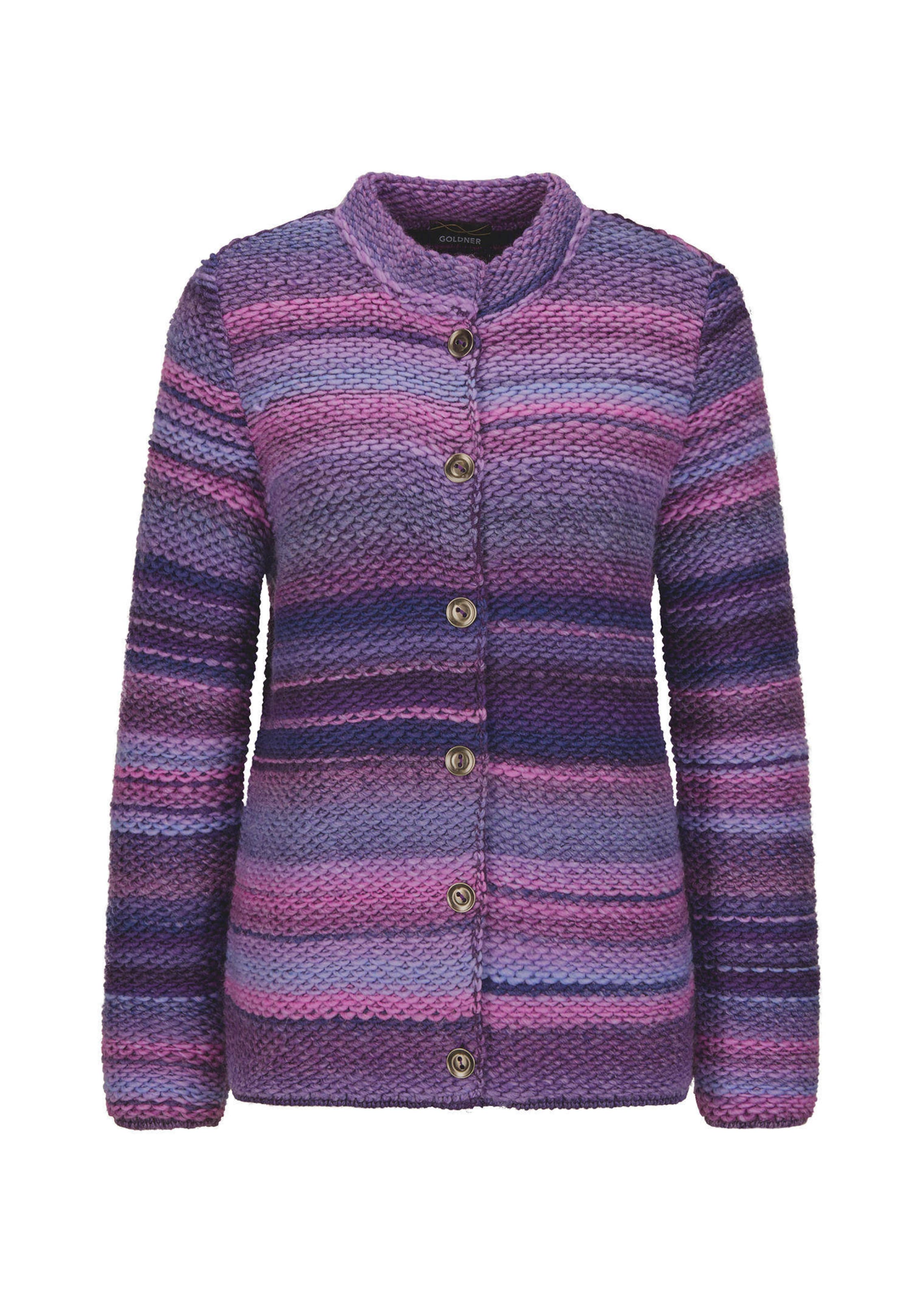 Cardigan en milleraies multicolores