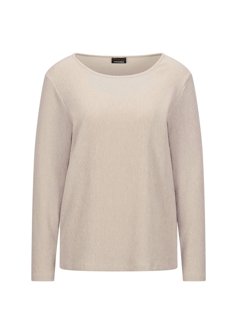 Jersey shirt in crêpelook