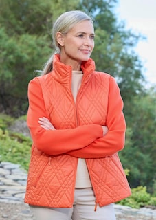 Veste de mi-saison matelassée avec tricot thumbnail 7