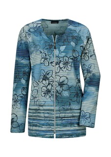 Shirtjacke aus geringeltem Struktur-Jersey thumbnail 6