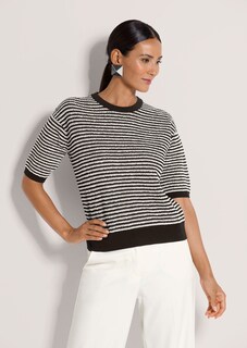 Gestreifter Pullover aus Wollmischung thumbnail 2