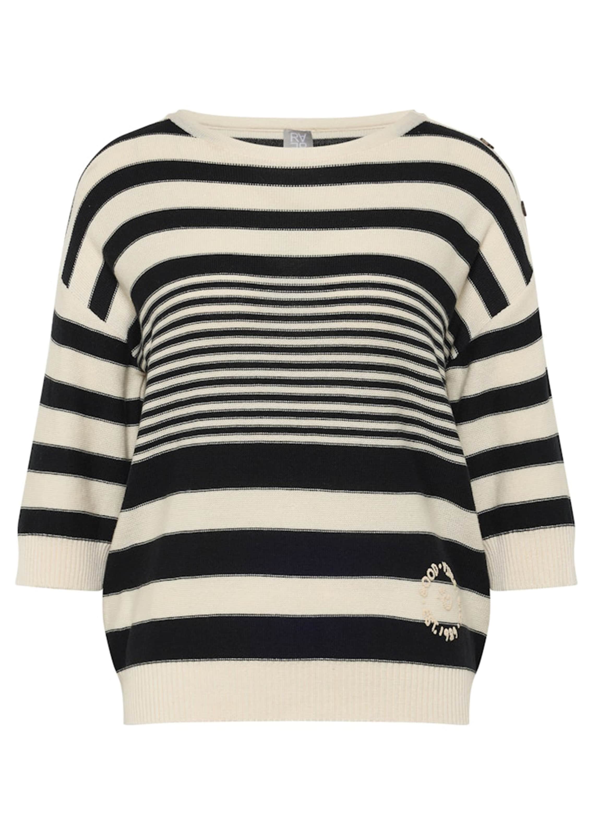 Pull à rayures doux avec teneur en coton