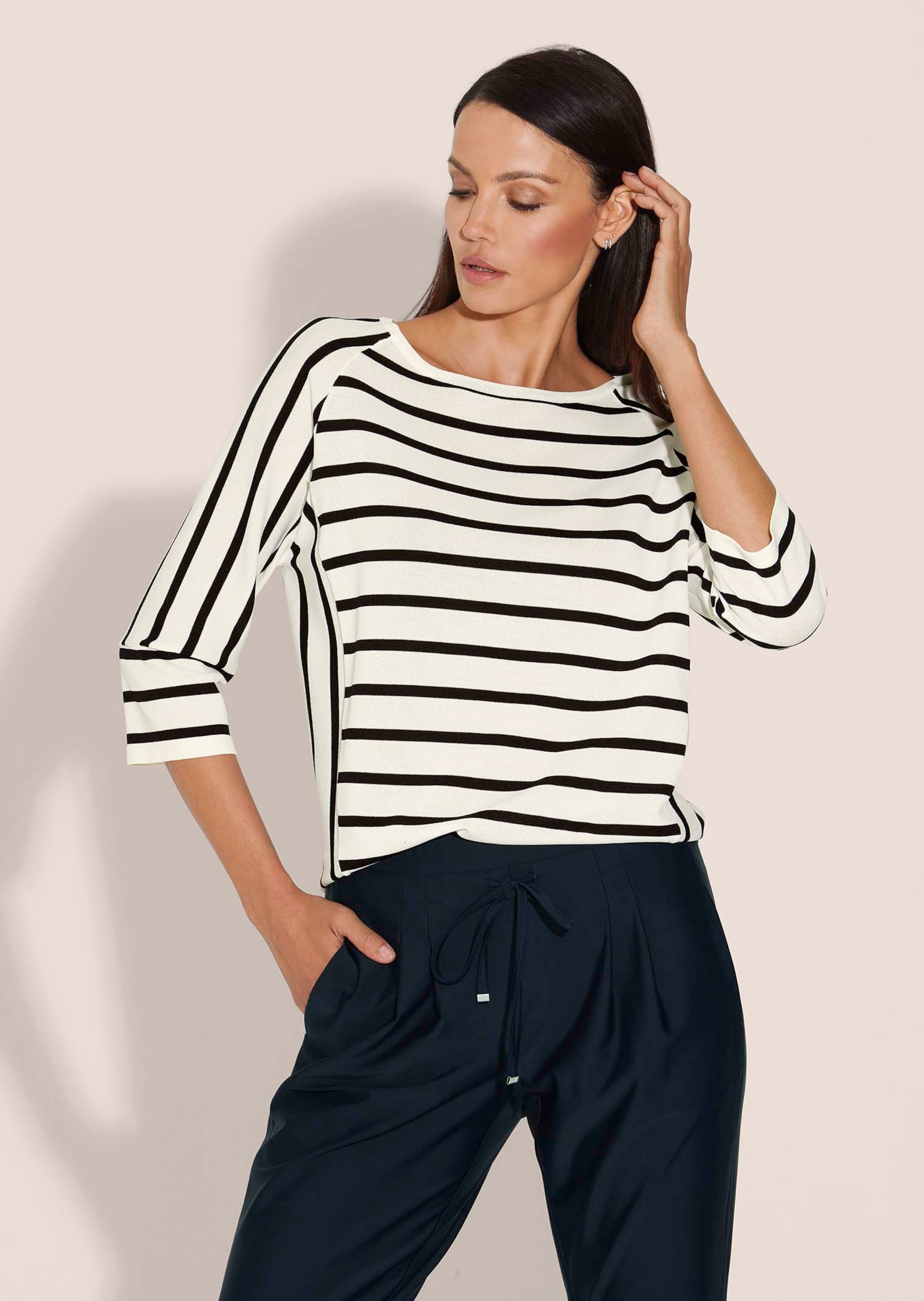 Pull en maille à rayures