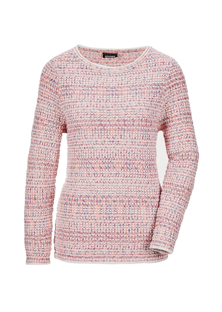 Pull en tricot multicolore
