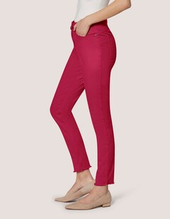 Jeans met fijne franjezoom thumbnail 5