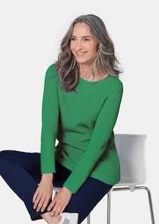 Figurschmeichelnder Pullover aus reiner Baumwolle thumbnail 4